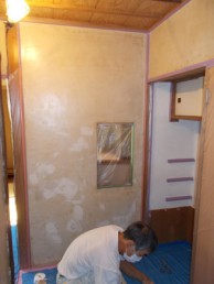 和室の壁をカルクウォールで塗り替え 和室の壁をカルクウォールで塗り替え